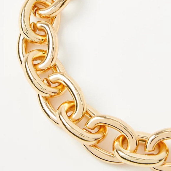 NWT Loft Oversized Chain Link Statement Necklace - Picture 1 of 3